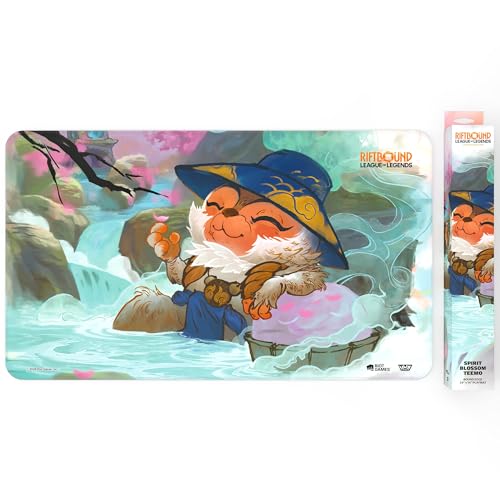 Riftbound: League of Legends - Playmat: Teemo -TCG Spiritforged Spirit Blossom, 24x14, Neoprene, Character Art, Tabletop Trading Card Game Accessory