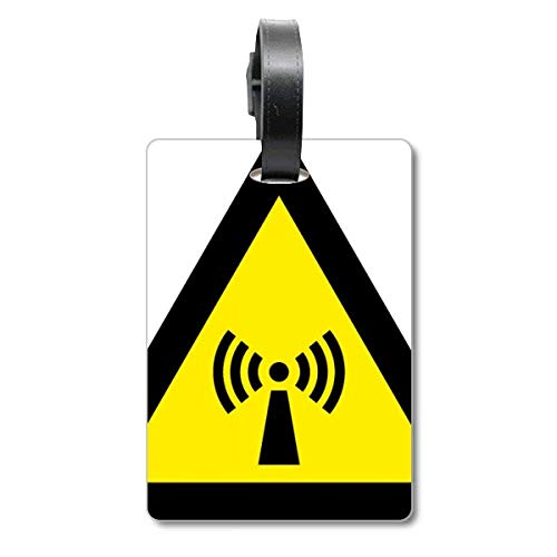 Symbole d'avertissement triangulaire à rayonnements pour sac et voyage