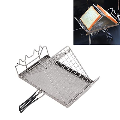 Tostadora de Gas Plegable, Estructura Estable Usable Duradera Plegable Portátil Conveniente Práctico Tostador de Camping para Exteriores
