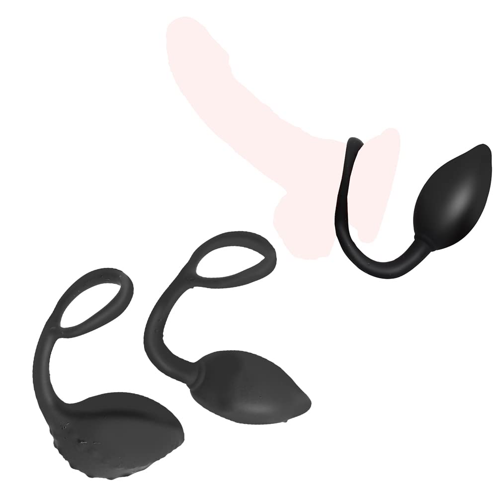 Kuaecr 2-in1 Anal Plug mit Hodenring, Analplug mit Penisring aus  Silikon,G-Spot Stimulation, Potenzsteigerung bei Erektionsstrung Cock Ring  Prostata Stimulator Sexspielzeug fr Frauen Mnner (A+B) : Amazon.de:  Drogerie & Krperpflege