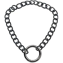 Women Men Choker Chain Necklace O-Ring Collar Choker