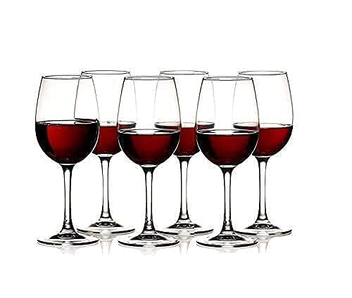 MZP Italin Premium Luxury - Ideal for White or Red Wine Party Glass, Whisky Glass, Clear Glass,450 ml, Set of 6 (450 ml, 6) 2