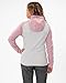 JAKO Iconic Kapuzenjacke Gr. 38 Soft Grey/Dusky Pink/Anthra Light - Zipper Hoodie Damen, Bequeme Sweatjacke mit Keep Dry Funktion aus 100% recyceltem Polyester