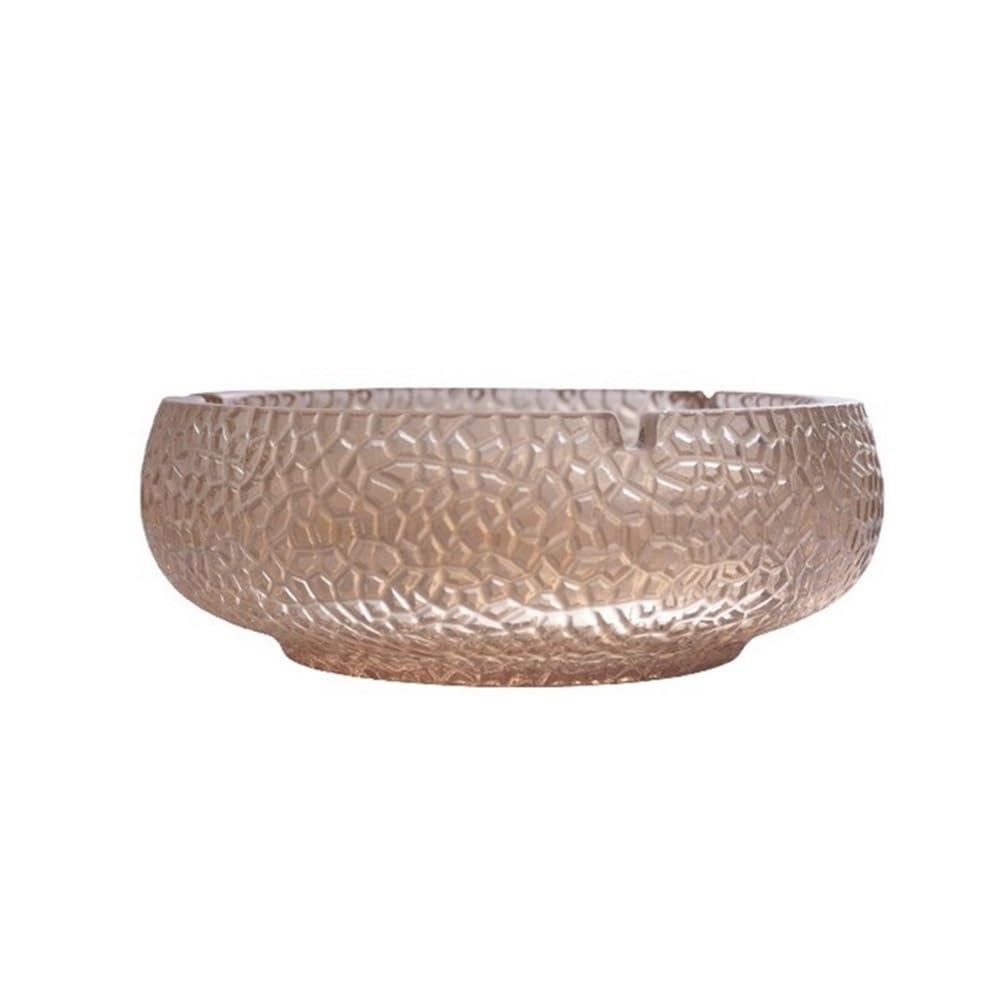 Desk Decor Ashtrays Made of Glass for Office, Home, Hotel, Living Room Desktop Cigar Cylinder Office(Bruin)