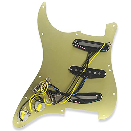 Pickguard précâblé Guitareau De Guitare Pré-programmé en Aluminium SSS 11 Hole Alnico 5 Pickups pour Pièces De Guitare… - Les Beatles, Paul McCartney, John Lennon, RIngo Starr, George Harrison Pickguard précâblé Guitareau De Guitare Pré-programmé en Aluminium SSS 11 Hole Alnico 5 Pickups pour Pièces De Guitare… – Image 4