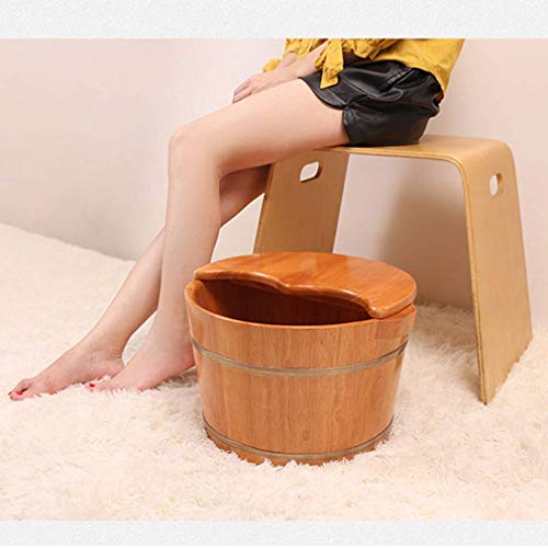 Masajeador Spa de Pies de Madera Maciza Redondo para Hogar miniatura 3