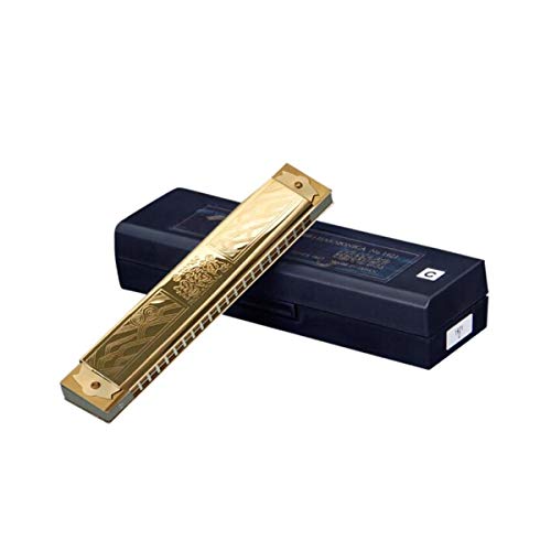 KMDSM Harmonica, Tremolo Harmonica 21 trous Jouer Piano sur mesure, C (Color : Gold) - Les Beatles, Paul McCartney, John Lennon, RIngo Starr, George Harrison KMDSM Harmonica, Tremolo Harmonica 21 trous Jouer Piano sur mesure, C (Color : Gold)
