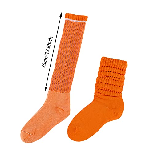 Image of Women Girls Slouchy Socks, Slouch Socks Scrunch Socks Scrunchie Socks for Spring Summer,2 Pairs