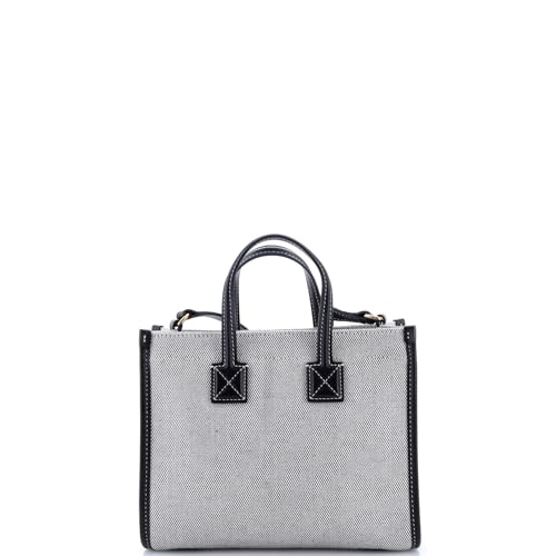 Pre-Loved Freya Shopping Tote Canvas with Leather Mini, Gray3