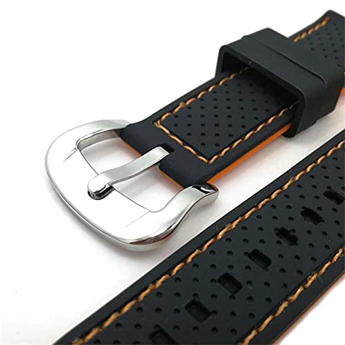 Sangle de montre en caoutchouc imprimé dinosaure souple 24mm - 4