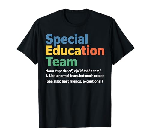 Equipo de maestros de educación especial SPED Apreciación del maestro Camiseta