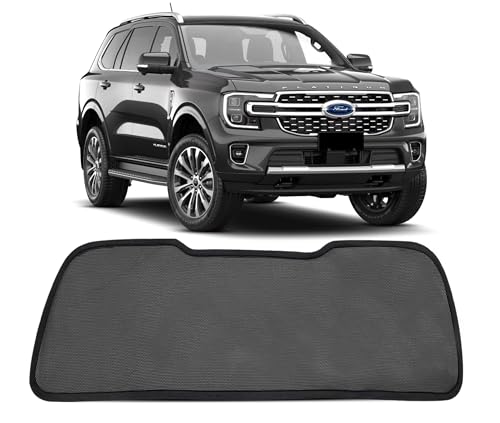 Image of Autofact Dicky Curtain for Ford Endeavour | Custom Fit Rear Windshield Sunshade | UV & Heat Protection | Foldable Mesh | Privacy & Cooling Car Accessory