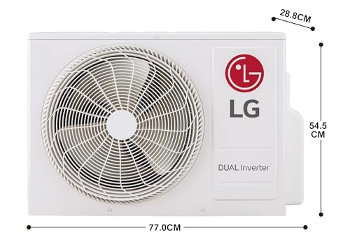 Image of LG 2 Ton 3 Star, Wi-Fi Enabled, Energy Manager+, DUAL Inverter Split AC (Copper, AI+ Convertible 6-in-1, Diet Mode+, HimClean, 4 Way Swing, HD Filter with Anti-Virus Protection, AS-Q24EWXE, White)