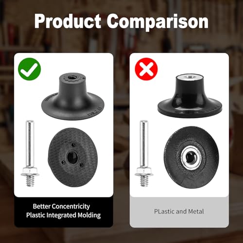 HOMO FABER 50 PCS 2 Inch Flap Discs for Die Grinder with 1/4" Holder | 36/60/80/120 Grit Roll Lock Sanding Discs | Surface Prep, Stripping, Grinding, Polishing, Deburring, Rust & Paint Removal by HOMO FABER - Image 6