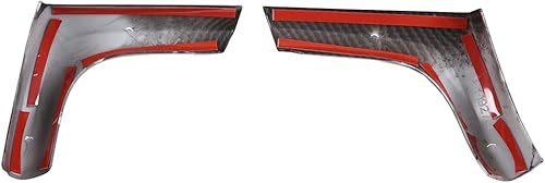 Miniatura 7 de Car ABS fibra de carbono aspecto interior consola lateral tablero L Trim tiras cubierta pegatinas ajuste para Toyota Hilux 2015 2016 2017 2018 2019