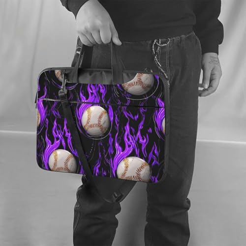 Maletín para portátil impermeable de 14 pulgadas morado miniatura 2