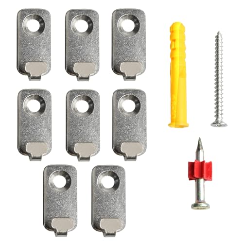 Image of 12PCS J-Shape Wall Mount Hooks, Stainless Steel J Hook, Heavy Duty Single Hole Hanger, Mini J Hook for Hanging Mirror Picture Frames, T-Head