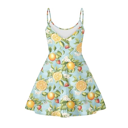 Image of Biyejit Women Casual Loose Dress Strap Long Summer Beach Swing Dress