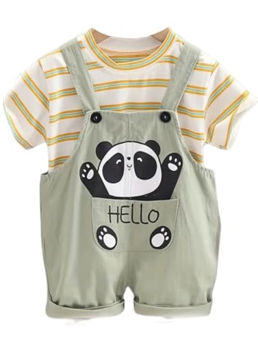 Image of SHREE SHYAM TEXTILE Dungaree for Baby Boy and Baby Girl, Kids Cotton Animal Print Romper