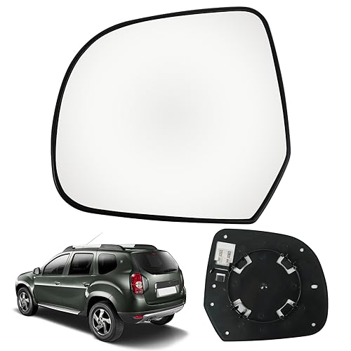 Verre de Rétroviseur Remplacement pour Dacia Duster 2010-2013/Lodgy/Dokker, Rétroviseur Extérieur Réglable Adapté Remplacement pour Nissan Micra K12...
