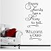 Produktbild Autocollant Mural Pvc Bienvenue À Nos Stickers Muraux Chaque Famille A Une Histoire Cite Stickers Décoratifs Amovibles Mon Coeur Vinyle Home Decor