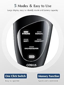 COSLUS Face Scrubber Facial Cleansing Brush: Silicone Portable Waterproof Rechargeable Face Wash Brush, 4 Cleansing Modes, Electric Face Exfoliator for Men Women Cleaning, Exfoliating, Massaging