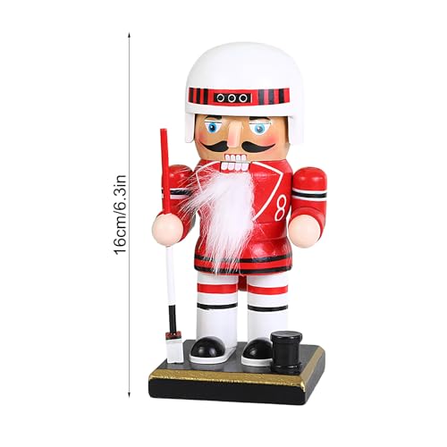 Casse-noisette en bois de baseball 15 cm pour decoration festive - 6