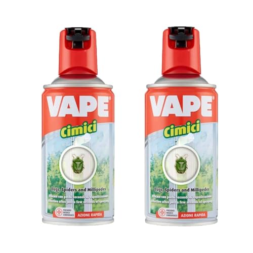 Vape Insetticida Repellente Spray Anti Zanzare, Vespe e Cimici (Vape Spray Cimici, 2)