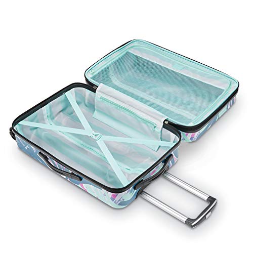 American Tourister Moonlight Hardside Expandable Luggage With Spinner Wheels, Palm Trees, Carry-On 21-Inch #TOP1