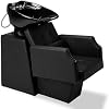 Winado Shampoo Backwash Barber Chair with Large Ceramic Bowl, Adjustable Shampoo Bowl Sink Chair Station for Barbershop Beauty Spa Massage Hairdressing Equipment