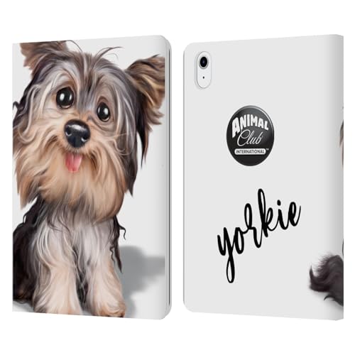 Étui iPad Air 11 Cuir Housse Portefeuille Apple Animal Club Yorkie