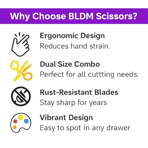 Image of Utility all Purpose Golden Scissors, Gold Kitchen Shears or Ribbon Cutting - Household Stainless Steel Golden Scissors - Multi-Purpose Stainless Steel Sharp Blades (Mixed Combo)