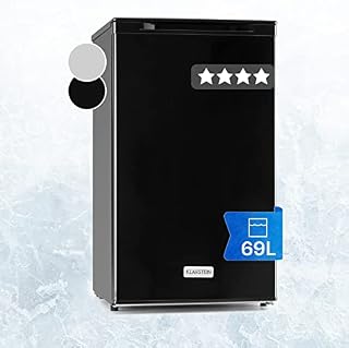 Klarstein Garfield Freezer 4 Stars - Freezer, Small Freezer, Upright Freezer, 80W, 2 Drawers, Class A+, 3 Levels, Deep-Freeze Temp to -18°C, Handle, Ice Tray/Scraper, 60L, Silver
