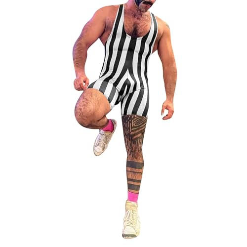 Traje erótico para hombre de deporte, fitness, para interior, gimnasia, talla única, para hombre, Negro , S