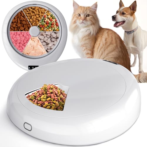 自動給餌器 猫 小型・中型犬用 タイマー給餌器 キャット ドッグ フード 缶詰 手作り おやつ フリーズドライに適用 アプリ操作 遠隔操作不可 手動給餌