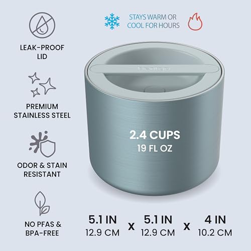 Image of Bentgo Stainless Steel Insulated Food Container, Leak-Proof, 19 fl oz