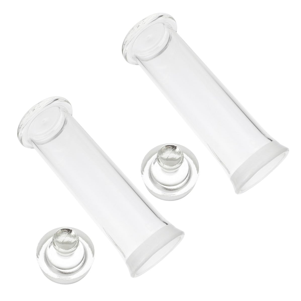 BESPORTBLE 2 Piezas Botella de Vidrio de Borosilicato para Muestras de Laboratorio, sin Rebabas Salpicaduras, Material Vidrio Grueso para Uso Profesional en Laboratorios