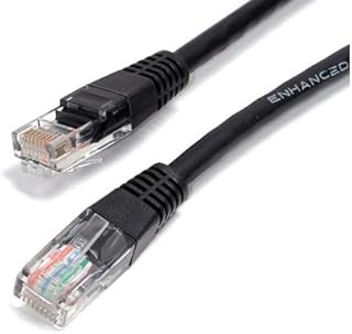 Aptii CAT 6 Network Cable. Ethernet LAN 10/100/1000 Gigabit Patch Lead Black 5m