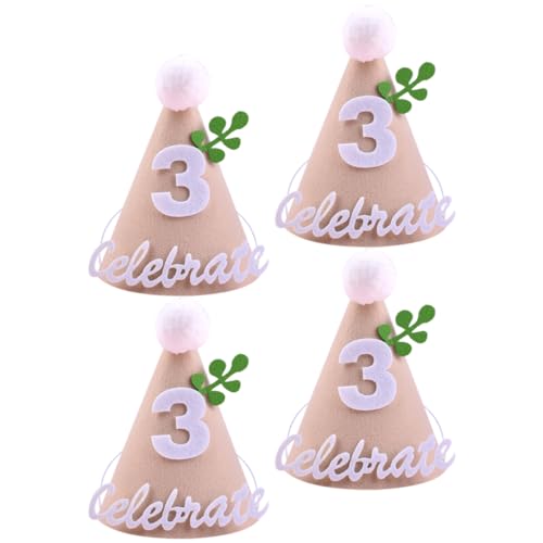 MAGICLULU 4pezzi Cappellini Da Festa Per Compleanno Per Ragazzo Ragazza Ragazza Realizzati in Non Di Leggeri e Resistenti Per Feste Di Compleanno Shower e Feste in Maschera