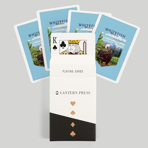 Baraja Whitefish Montana paisaje montaña 52 cartas póker miniatura 6