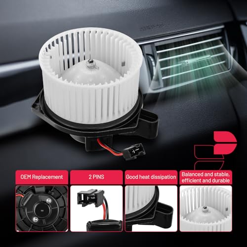 Image of BDFHYK AC Heater Blower Motor Fan 700187 Compatible with Isuzu i-280 i-290 i-350 i-370,Compatible with Chevy Colorado SSR,HVAC Blower Motor Assembly Replacement for 2311677 BM9356C 1581131 PM9296