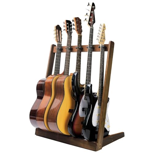 Support multi-guitare en bois, rack de rangement et présentoir