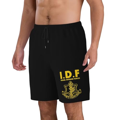IDF Israel Defense Forces Mens Swim Trunks Quick Dry Board Shorts 7" - Hawaii Beach Swimwear4