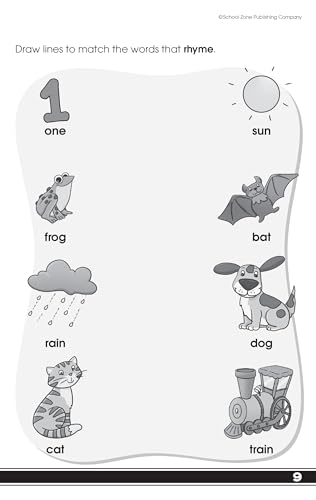 School Zone 02742 Get Ready For Kindergarten Workbook - Ages 3 To 6, Preschool To Kindergarten thumb #2