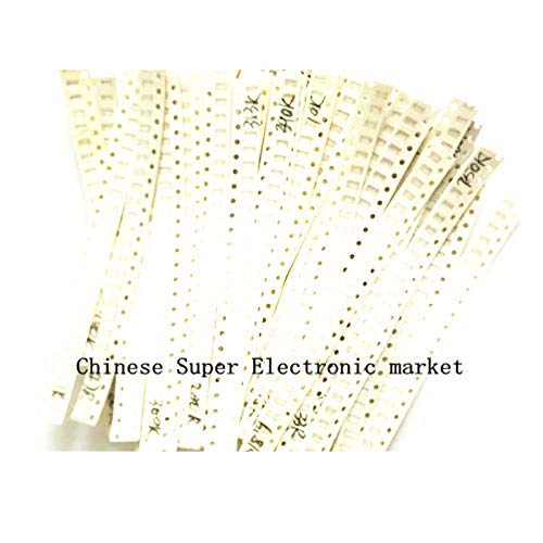 2000pcs 10 ohm-910K Ohm 1206 Kit de Resistencia SMD Conjunto Surtido 5% 80values25pcs Resistencias SMD 10K 470/100/680 Ohm Paquete de Resistencia