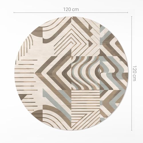 Tapis de sol vinyle durable et élégant au design géométrique épuré