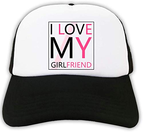 I Love My Girlfriend Trucker - Gorra, color negro