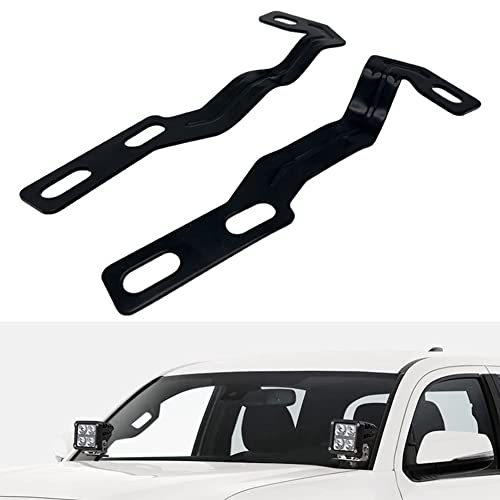 Aublinto Auto Scheinwerfer Befestigungs Halterung,A-Säulen Leuchte Halterung aus Aluminium LED Metallhalterung Haubenscharniere A-Säulen LED Halterung Kompatibel mit 16-20 Jahre Tacoma