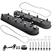 LS Cast Aluminum Finned Valve Covers With Coil Mounts For Chevy Small Block V8 - Black
