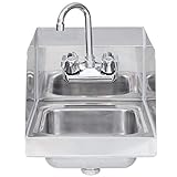 Stainless Steel Hand Sink with Side Splash - NSF - Commercial Equipment 10